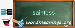 WordMeaning blackboard for saintess